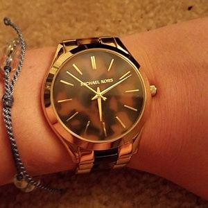 Michael Kors Turtoise/Gold Women's Watch